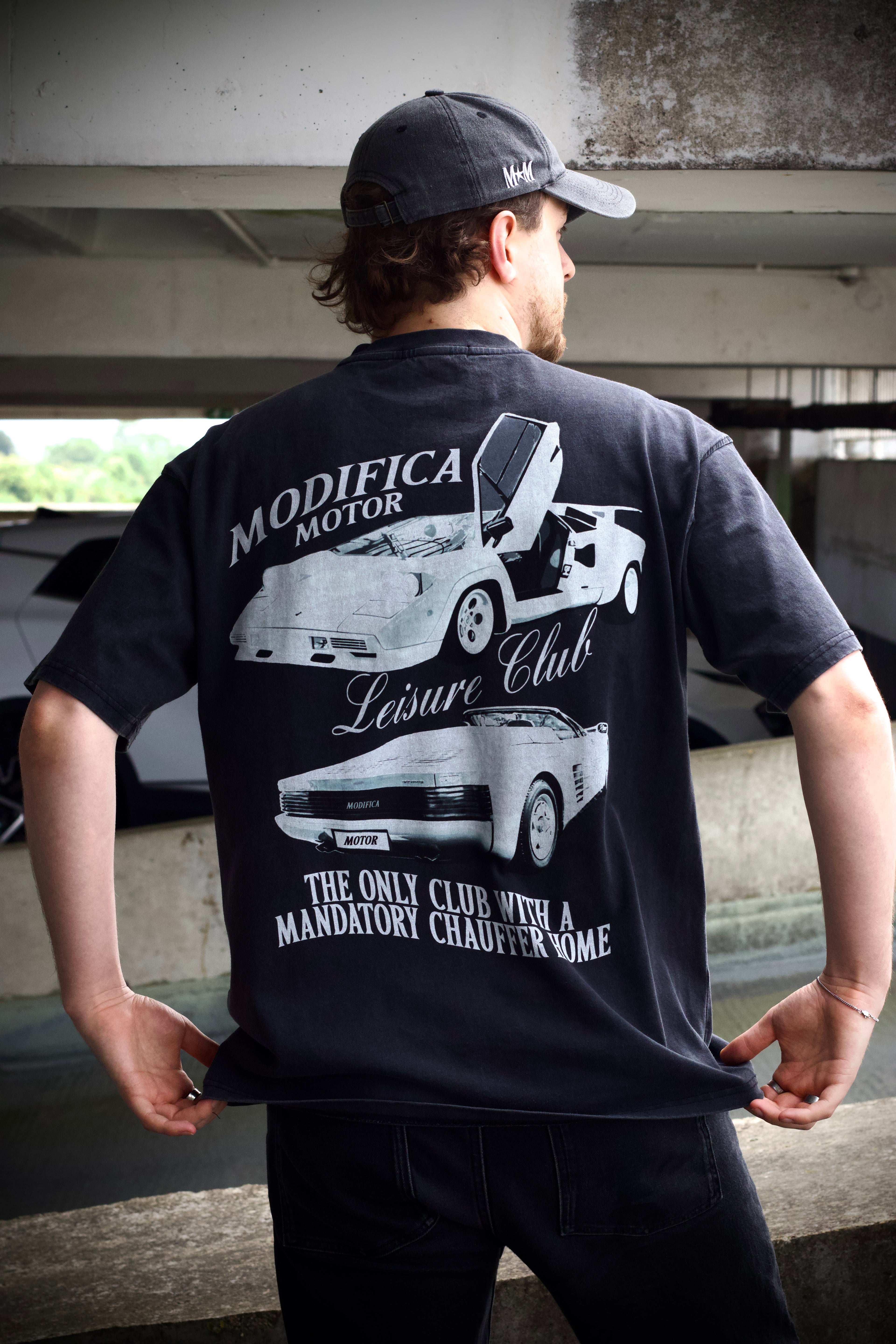 Leisure Club T-Shirt | Ferrari Testarossa Lamborghini Countach | Supercar Tee