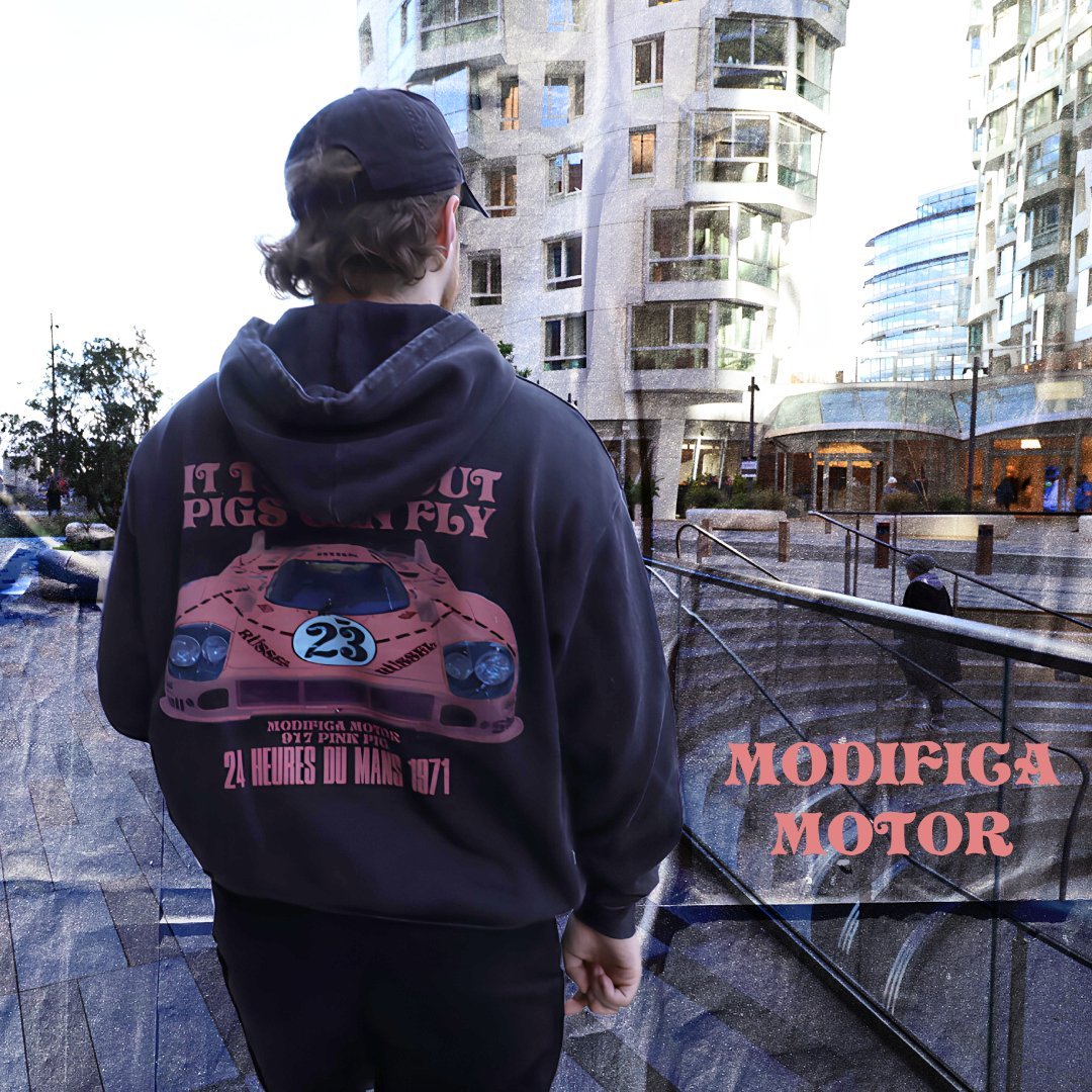 Pink Pig Hoodie | Porsche 917 Le Mans Racing Hoodie